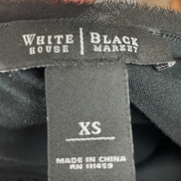 White House Black Market Lined Black Sequin Circle/Swirl Tank Top - Size XS - Picture 14 of 15